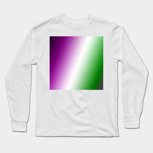 purple white green abstract texture gradient Long Sleeve T-Shirt